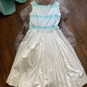 Embroidered vintage dress from Montreal!